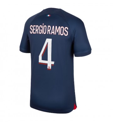 Paris Saint-Germain Sergio Ramos #4 Hjemmedrakt 2023-24 Kortermet